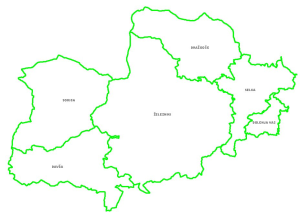 Meje krajevnih skupnosti v Občini Železniki
